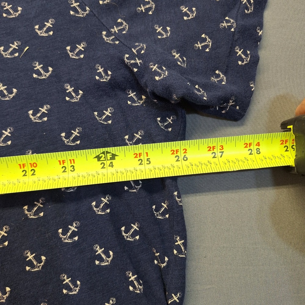 Polo Ralph Lauren Mens XXL Navy Blue Anchor Print Cotton Short Sleeve Polo Shirt - Picture 3 of 8